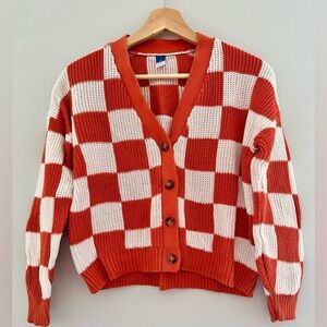 Old Navy Checkered Cardigan